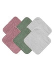 Mum 2 Mum Face Washers, 6-Pack, Willow product photo