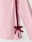 Mac & Ellie Tape Side Long Sleeve Rib Tee, Blush product photo View 02 S