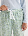 Whistle Sleep Flannel Pants, Lime Floral product photo View 04 S