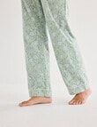 Whistle Sleep Flannel Pants, Lime Floral product photo View 05 S
