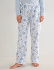 Whistle Sleep Flannel Pants, Blue Vintage product photo View 03 S