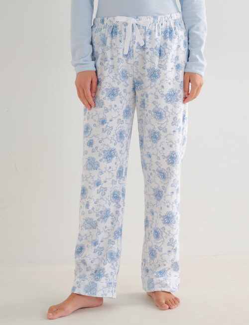 Whistle Sleep Flannel Pants, Blue Vintage product photo View 03 L