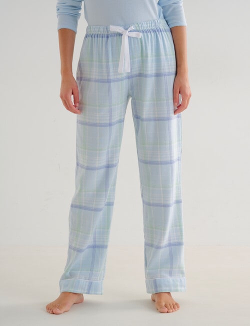 Whistle Sleep Flannel Pants, Blue Check product photo