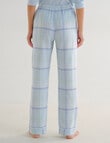Whistle Sleep Flannel Pants, Blue Check product photo View 02 S