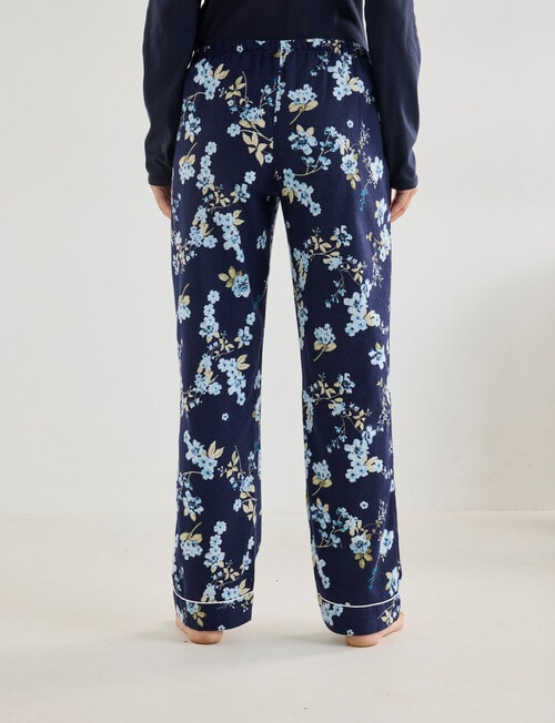 Whistle Sleep Flannel Pants, Navy Floral product photo View 02 L