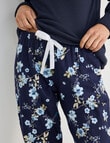 Whistle Sleep Flannel Pants, Navy Floral product photo View 04 S