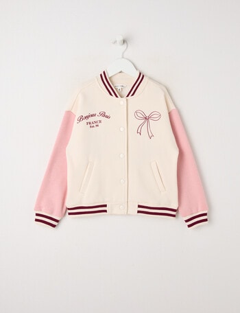 Mac & Ellie Varsity Ballet Jacket, Natural product photo
