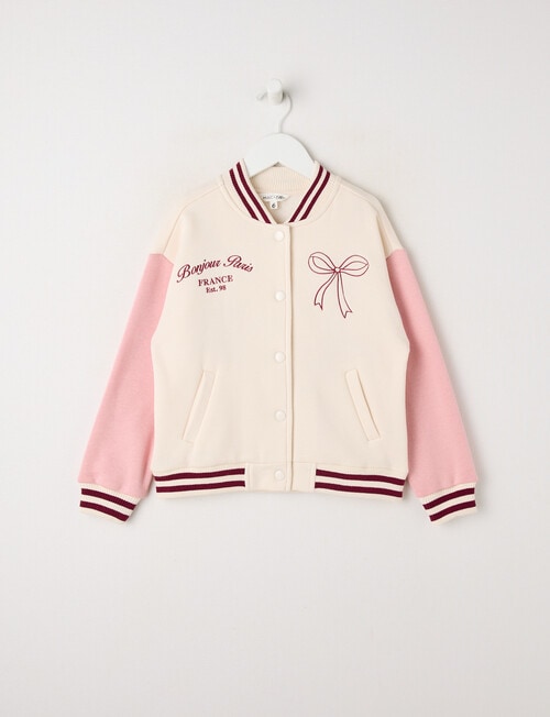 Mac & Ellie Varsity Ballet Jacket, Natural product photo
