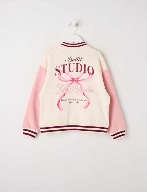 Mac & Ellie Varsity Ballet Jacket, Natural product photo View 02 L