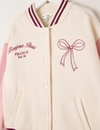 Mac & Ellie Varsity Ballet Jacket, Natural product photo View 03 S