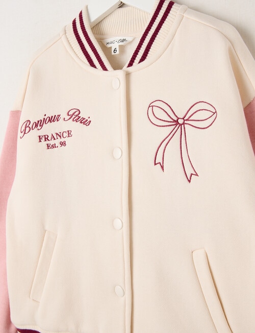 Mac & Ellie Varsity Ballet Jacket, Natural product photo View 03 L