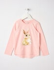 Mac & Ellie Bunny Flowers Long Sleeve Tee, Dusk product photo