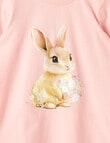 Mac & Ellie Bunny Flowers Long Sleeve Tee, Dusk product photo View 02 S