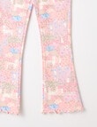Mac & Ellie Patchwork Floral Flare Legging, Dusk product photo View 02 S