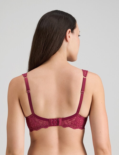 Fayreform Midnight Express Underwire Bra, Beaujolais, C-G product photo View 02 L