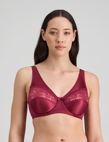 Fayreform Classic Underwire Bra, Beaujolais, B-DD product photo