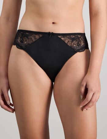 Fayreform Aria High Cut Brief, Black product photo