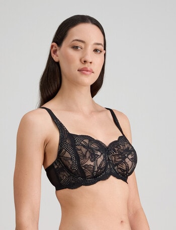 Fayreform Aria Underwire Bra, Black, D-G product photo