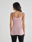 Lyric Thermals Harmony Cotton Pointelle Cami, Pink product photo View 02 S