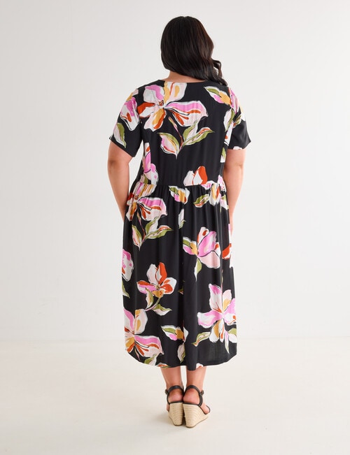 Studio Curve Oversize Pocket Dress, Whimsy Floral product photo View 02 L