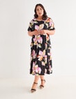 Studio Curve Oversize Pocket Dress, Whimsy Floral product photo View 03 S