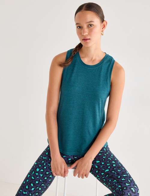 Superfit Limitless Tank Top, Dark Moss product photo View 06 L