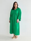 Studio Curve Plunge Maxi Dress, Emerald Green product photo