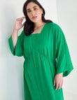 Studio Curve Plunge Maxi Dress, Emerald Green product photo View 04 S
