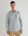 Laidlaw + Leeds Ditsy Honeycomb Long Sleeve Shirt, Green product photo