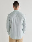 Laidlaw + Leeds Ditsy Honeycomb Long Sleeve Shirt, Green product photo View 02 S
