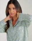 Whistle Sleep Flannel PJ Set, Lime Floral product photo View 05 S