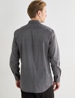 Laidlaw + Leeds Geo Star Long Sleeve Shirt, Black product photo View 02 S