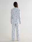 Whistle Sleep Flannel PJ Set, Blue Vintage product photo View 02 S