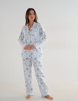 Whistle Sleep Flannel PJ Set, Blue Vintage product photo View 03 S