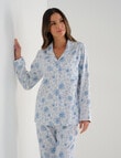 Whistle Sleep Flannel PJ Set, Blue Vintage product photo View 06 S