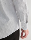 Laidlaw + Leeds Geo Star Long Sleeve Shirt, White product photo View 04 S