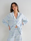 Whistle Sleep Flannel PJ Set, Blue Check product photo