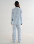 Whistle Sleep Flannel PJ Set, Blue Check product photo View 02 S