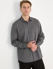 Laidlaw + Leeds Geo Star Long Sleeve Shirt, Black product photo