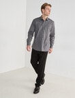 Laidlaw + Leeds Geo Star Long Sleeve Shirt, Black product photo View 03 S