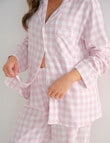 Whistle Sleep Flannel PJ Set, Pink Gingham product photo View 04 S