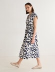 Jigsaw Vega Lace Trim Shirt Dress, Navy product photo