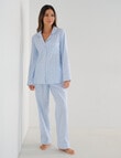 Whistle Sleep Flannel PJ Set, Blue Spot product photo View 03 S