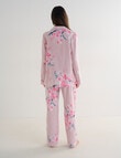 Whistle Sleep Flannel PJ Set, Pink Floral product photo View 02 S