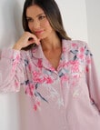 Whistle Sleep Flannel PJ Set, Pink Floral product photo View 05 S