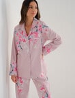 Whistle Sleep Flannel PJ Set, Pink Floral product photo View 06 S