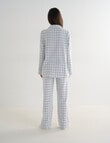 Whistle Sleep Flannel PJ Set, Mint Gingham product photo View 02 S