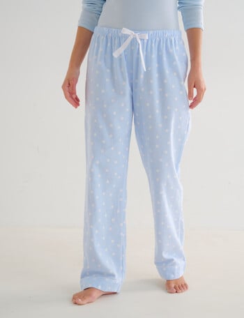 Whistle Sleep Flannel Pants, Blue Spot product photo