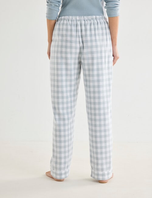 Whistle Sleep Flannel Pants, Mint Gingham product photo View 02 L
