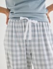 Whistle Sleep Flannel Pants, Mint Gingham product photo View 04 S